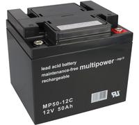 Batteria AGM Al Piombo 12 V 50 Ah Compatibile MK Powered M 50-12 SLD M