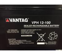 Batteria AGM Ciclica 12v 100ah Reali,VANTAG Durata Auto Camper Solare Nautica