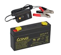 Batteria AGM Piombo 6V 1,2Ah Compatibile Per USV Piombo Gel + Caricatore 6V