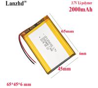 Batteria ai polimeri di litio 3.7V 2000mah per purificatore d'aria illuminazione a batteria localizzatore GPS per auto batteria stick light toy batteria digitale 604565
