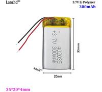 Batteria ai polimeri di litio da 3,7 V 402035 300 mAh Per altoparlante Bluetooth dispositivo di bellezza piccola ventola inserto scheda batteria altoparlante