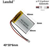 Batteria ai polimeri di litio da 3,7 V PER dispositivo di bellezza dispositivo di aspirazione del latte altoparlante giocattolo sistema per auto monitoraggio della navigazione 603040 600 mAh