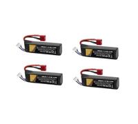 Batteria ai polimeri di litio da 4 pezzi 1800mAh 30C T 11,1 V, for accessori for giocattoli acquatici for auto RC