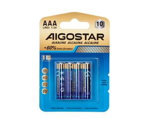 Batteria Aigostar 1,5V AAA Ministilo Alcalina confezione da 4 pile