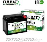 BATTERIA al GEL FULBAT FB4L-B = YB4L-B Yamaha BWS 50 Easy 2013 2014 2015
