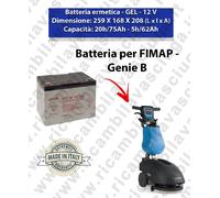 BATTERIA al GEL per GENIE lavapavimenti FIMAP