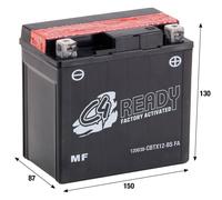 Batteria al gel YTX12-FA C4 per Piaggio MP3 300 HPE Sport E4 ABS 2019 2019-2019