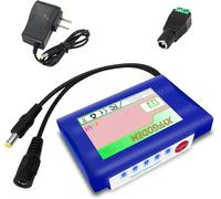Batteria al litio 12 V 5000 mAh 8000 mAh e 10000 mAh con BMS integrato batteria di ricambio 12 Volt caricatore CC per strisce luci LED attrezzature di monitoraggio