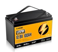 Batteria al Litio 12v 100ah, Batterie Lifepo4, 1280wh Ricaricabile Batteria Litio Con 100A BMS Integrato, 18000 Cicli Profondi Per Camper, Pannelli Solari, Caravan, Sistemi Off Grid et Golf Cart