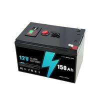 Batteria al litio 12v 200AH LiFePO4 con Smart BMS-Ideal | For energia solare, camper, accumulo di energia domestica marina e off-grid(12v 150Ah-charger)