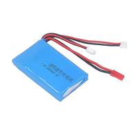 Batteria Al Litio 2S 7.4V 2000MAH RC, Potente Protezione del Circuito Batteria RC Adatta per Trasmettitore Spektrum DX6e DX6 DX8