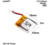 Batteria al litio 3.7V 100mAh 20C Per Mini modello drone cellulare Quadcopter giocattolo Harbos Q4 Chengxing CX-10 Per batterie Wei Li V272