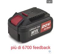 BATTERIA AL LITIO 4,0 AH "CBL 2040" YAMATO 53181-BATTERIA PER TRAPANO AVVITATOR