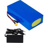 Batteria al litio 48 V 10 Ah 12 Ah 15 Ah 20 Ah per bici elettrica, batteria al litio 13S3P impermeabile con caricatore 42 V 2 A, per moto, kart e scooter 1500 W, 1000 W, 500 W.(48 V 12 AH,XT60 Plug)