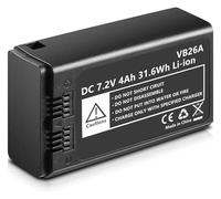 Batteria Al Litio 7,2 V/4000 MAh VB26A, Compatibile Con Godox, For V1S V1C V1N V1F V1O VB26A V860III, Flash Speedlite A Testa Rotonda(1pcs)