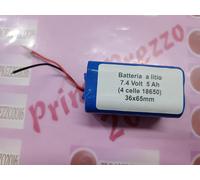 Batteria Al Litio 7,4 V Batteria Ricaricabile 5Ah Scheda Di Protezione BMS