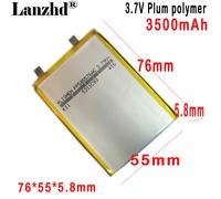 Batteria al litio ai polimeri di litio da 3.8V 3500MAH ad alta tensione 4.35V per apparecchiature mediche con sorgente di ricarica rapida elettrica integrata 585576