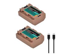 Batteria Al Litio: Batteria NP-FZ100 NPFZ100 NP FZ100 Da 2280 MAh Con Ingresso Di Tipo C, Compatibile Con Sony, For A7 III, Alpha A7R III, A7R IV, A9, A6600 A7R3 A7S3(2xBattery)