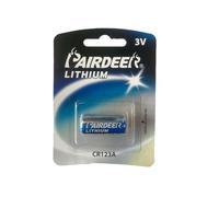 Batteria al litio CR123A, 3 V, 1500 mAh, ideale per fotocamere, dispositivi di sicurezza e altre apparecchiature elettroniche.