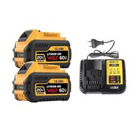 Batteria al litio da 18 Ah 20 V/60 V compatibile con gli utensili DeWalt FLEXVOLT MAX DCB609/DCB606/DCB612 e DCD996/DCF885/DCS391 | Batteria per elettroutensili senza fili ad alta capacità da 18000