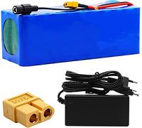 Batteria Al Litio Da 24V 8/10/12/15/20Ah, Capacità Ad Alta Batterie Al Litio Per Sostituire La Batteria Al Piombo Per Mountain Bike Elettrica Monopattino Elettrico Con BMS 24V 10AH,T plug