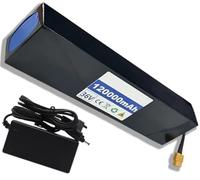 Batteria al litio da 36 V per biciclette elettriche e scooter 12 Ah 10S3P Li-Ion, dimensioni compatte 298 x 72 x 42 mm, caricatore incluso, compatibile con biciclette elettriche pieghevoli (T,EU)