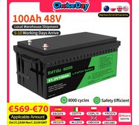 Batteria al litio DATOUBOSS 48v 100Ah Corrente di scarica di picco 500A con BMS intelligente Utilizzo per inverter PV RV