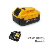 Batteria al litio Electric Goddess 20V 5.0ah, compatibile con la batteria al litio ricaricabile for elettroutensili Dewalt.(1 Battery 1 Charger,US_20V)