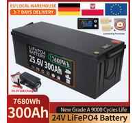Batteria al litio ferro fosfato 12V 24V 60AH 100AH 200AH 300AH 600AH LiFePO4 BMS integrato per camper camper carrello da golf contenitore solare