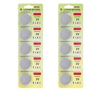 Batteria al litio Fortune CR2450 3V, batterie elettroniche a cellula a pulsante per giocattoli Calcolatrici Orologi led candele (10 pz)