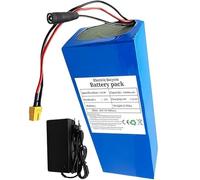 Batteria al litio impermeabile in PVC ricaricabile BMS da 52 V e 45000 mAh integrata, 14S4P, con caricabatterie da 58,8 V e 2 A, for motore da 200-2300 W, connettore XT60 for bicicletta elettrica e sc