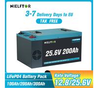 Batteria al litio LiFePO4 12V 24V 48V 100Ah 200Ah 300Ah Celle BMS integrate di grado A 6000+ ciclo PL Stock UE