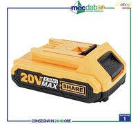 Batteria Al Litio Per Elettroutensili Multifunzione Ingco Da 20V 2.0 / 4.0 Ah