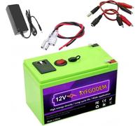 Batteria al litio portatile per esterni, 12 V e 20 Ah, batteria LiFePO4 Volt con USB e interruttore per pannelli solari/applicazioni fuori rete