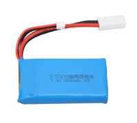 Batteria al litio RC da 7,4 V 2500 mAh ad alta capacità per barche telecomandate, ricambio per la barca veloce Feilun FT009, compatibile con auto e aerei RC