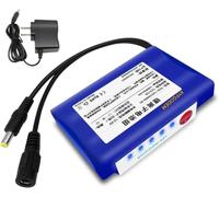 Batteria al litio ricaricabile 12 V, 5000 mAh, 8000 e 10000 con BMS integrato per apparecchiature di monitoraggio strisce luci LED