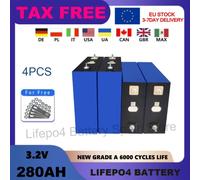 Batteria al litio ricaricabile Lifepo4 da 3,2 V 280 Ah Inventario originale della nuova cella UE per veicoli solari camper fai-da-te 3.2V 280AH-8pcs