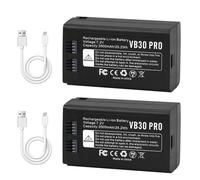 Batteria al Litio Ricaricabile per Flash VB30 VB26 (VB26A VB26B) 2 Pz, Compatibile con V1PRO V1 AD100PRO V860III V850III, con Cavo Type-C per Sostituzione Batteria Flash Fotocamera