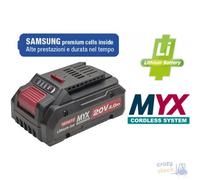 Batteria Al Litio Slim Yamato Myx 20 V Alte Prestazioni 4,0 Ah