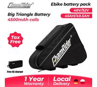 Batteria al litio triangolare ChamRider 48V 45AH / 52V 40,5AH 21700 celle per motore mozzo Commuter / Mountain E-Bike 1000W 2000W ChamRider 48V45AH