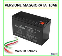 BATTERIA al Piombo 12V 10Ah UPS Gruppo Soccorritore come 12V 9Ah CARROZZINA agm