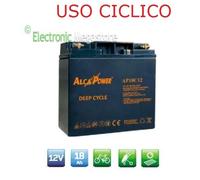 BATTERIA AL PIOMBO 12V 18AH RICARICABILE MOTORI A TRAZIONE USO CICLICO