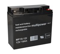 Batteria AGM 12V 18Ah Compatibile Con FIAMM ECOFORCE F19-12B 19Ah 22Ah MP