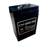 BATTERIA AL PIOMBO 6V 4AH T1 VT-4-6-LED23448 V-TAC