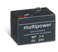 Batteria al piombo akku-net (multipower) MP2-6, 6V, Lead-Acid