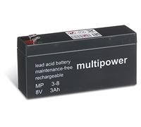 Batteria al piombo akku-net (multipower) MP3-8, 8V, Lead-Acid