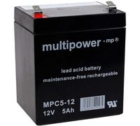 Batteria al piombo akku-net (multipower) MP5C-12 resistente ad uso ciclico, 12V, Lead-Acid