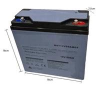 Batteria al Piombo Ciclica 12V 20Ah per Moto Elettriche e Scooter- BAT12V20AMOT