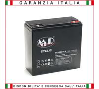 BATTERIA AL PIOMBO CICLICA ALTA SCARICA 12V 24Ah