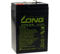 Batteria al piombo Kung Long WP4.5-6 in alternativa a FIAMM tipo FG10451, 6V, Lead-Acid